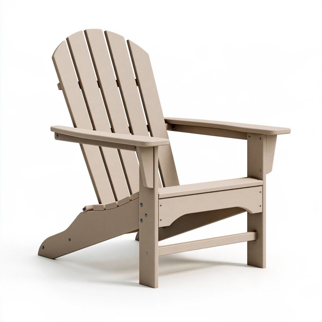 Fauteuil Adirondack 80 x 84 x 100 cm en résine beige pour extérieur style classique
