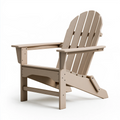 Fauteuil de jardin Adirondack 98 x 79 x 92 cm en plastique beige inclinable